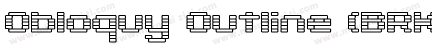 Obloquy Outline (BRK)字体转换